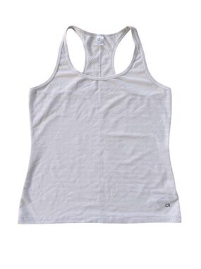 Gap White Mesh Racer Back Athletic Tank Size Large